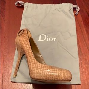 Dior snakeskin stilettos sz 36